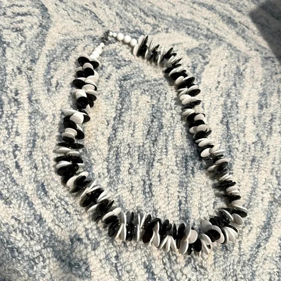 Mod rude girl vintage plastic oval multidirectional necklace  - Picture 1 of 3